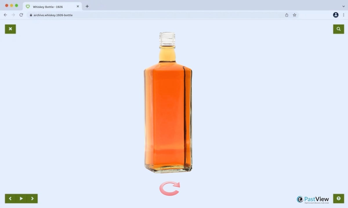 360 whiskey bottle viewer