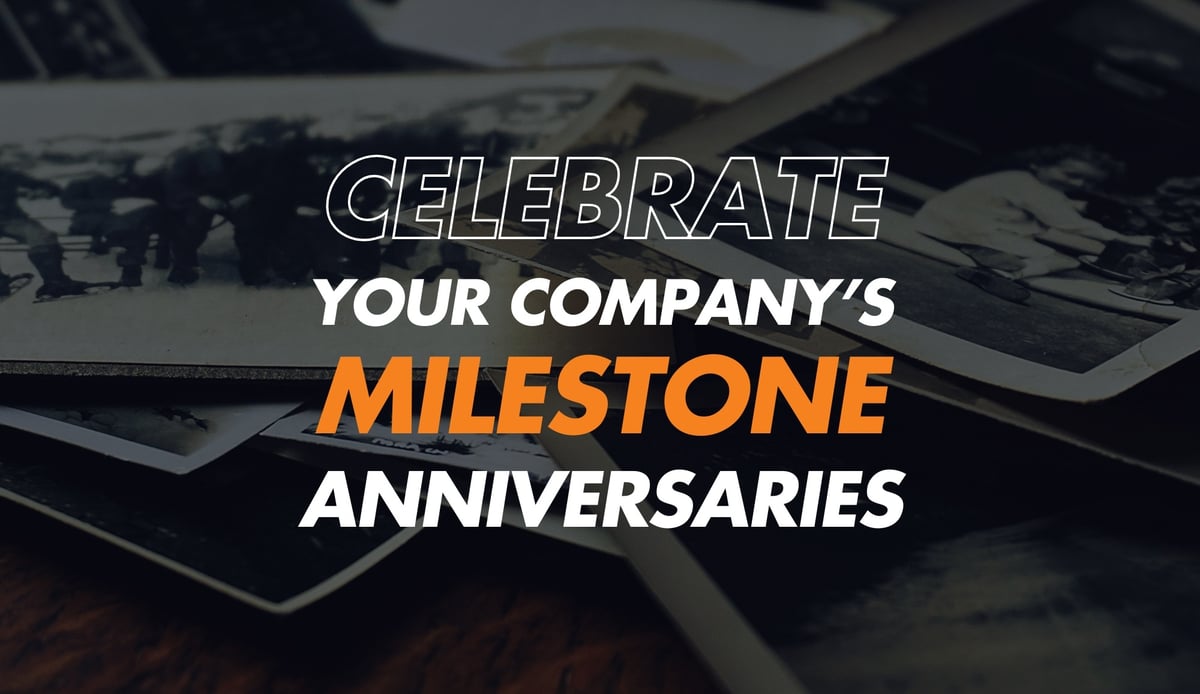 Celebrate company milestone anniversaries